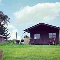 Campingplatz BoerenBed Glastonbury Hill Farm in Süd West-England, Großbritannien