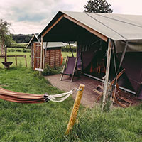 Campingplatz BoerenBed Hollings Hill Farm in Zentral England, Großbritannien