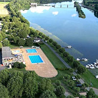 Campingplatz De Thoissey in Rhône-Alpes, Frankreich