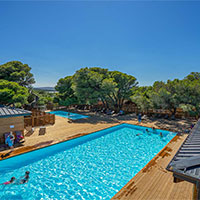 Campingplatz Domaine la Franqui  in Languedoc-Roussillon, Frankreich