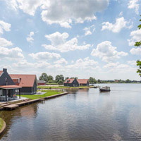 Campingplatz Dormio Waterpark Langelille in Friesland, Niederlande