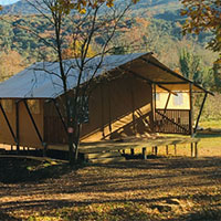 Campingplatz Les Lodges Coucouzac in Ardèche, Frankreich