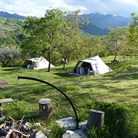Campingplatz Rocca Di Sotto in Abruzzen, Italien
