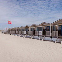 Campingplatz Strandhuisjes Wijk aan Zee in Nord-Holland, Niederlande