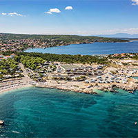 Campingplatz Tiha Silo in Kvaerner Bucht, Kroatien