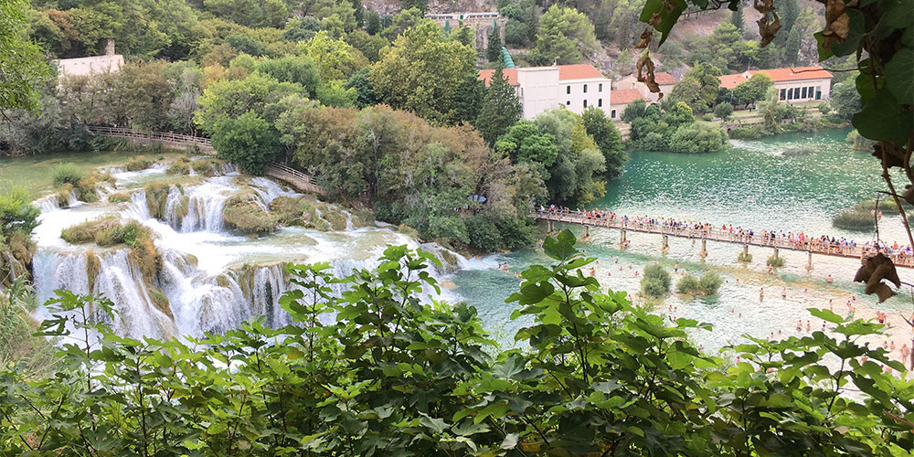 Einer der Wasserfälle im Krka Naturpark