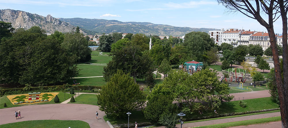 Der große Stadtpark von Valence, der Parc Jouvet