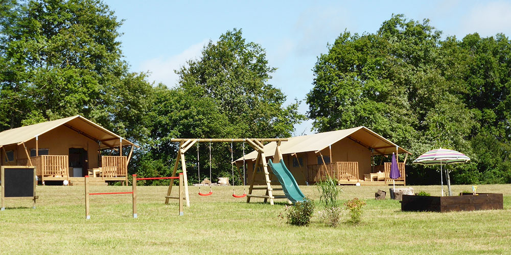Safari- oder Lodgezelt auf Domaine La Mathonière in der Auvergne mieten