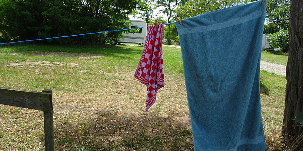 Waschen auf dem Campingplatz