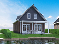 Ijsselmeer Watervilla Behindert