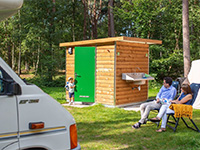Grote Bos Stellplatz mit privat Sanitär