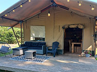 Eperwoud Safarizelt privates Sanitar