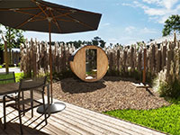 Waterpark Oudehaske Lodge Außensauna