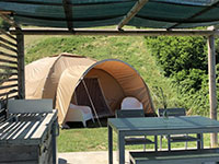 Unico Senso Karsten Zelt mit Private Sanitär