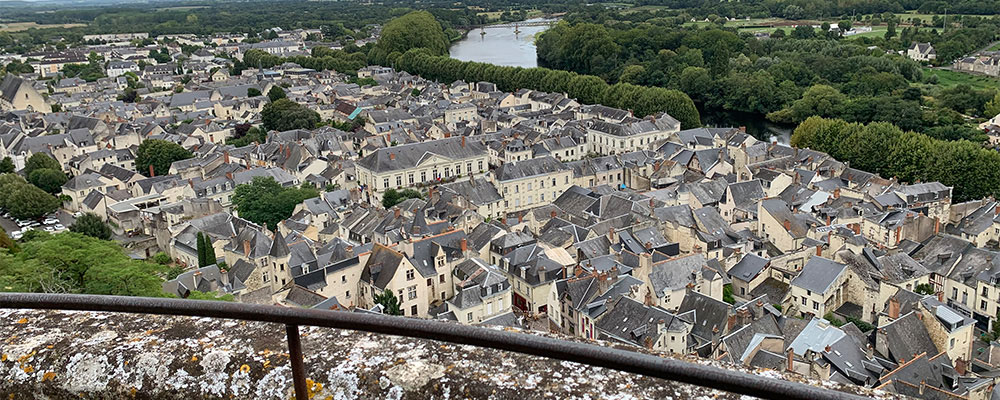 Chinon,auf den alten Uhrturm Chinon, auf den alten Uhrturm