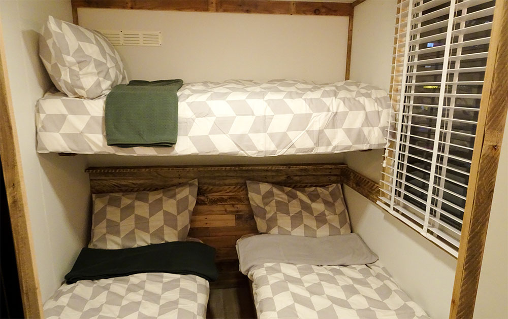 Schlafen in der Glamping Lodge