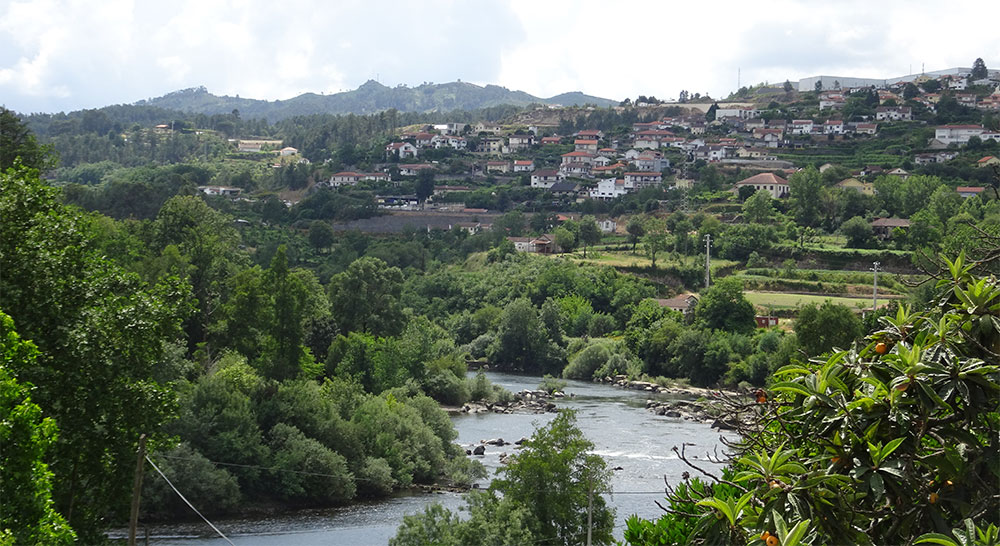 Panoramasicht von Amarante aus
