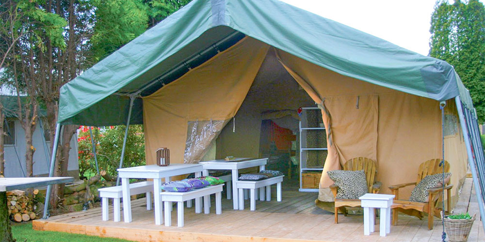 Glamping auf dem Campingplatz Tillessensee