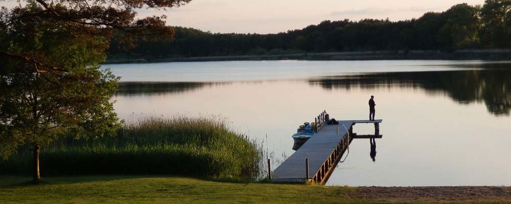 Camping Am Blanksee an einem kleinen See, zwischen Berlin und Hamburg