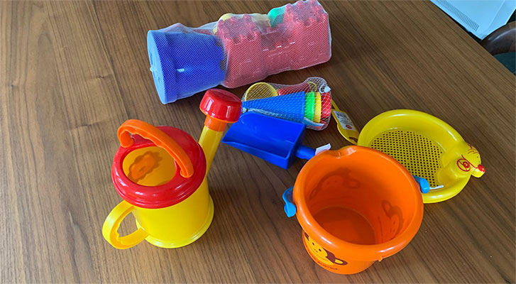 Spielzeug für den Spaß am Strand Spielzeug für den Spaß am Strand