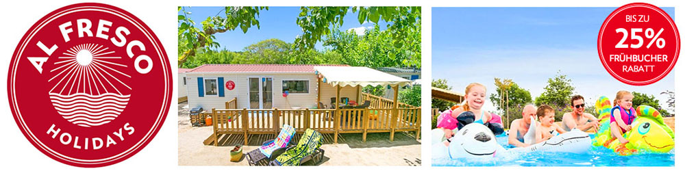 Al Fresco Frühbucher Rabatt 2018 bis zu 25% Al Fresco Frühbucher Rabatt 2018 bis zu 25%