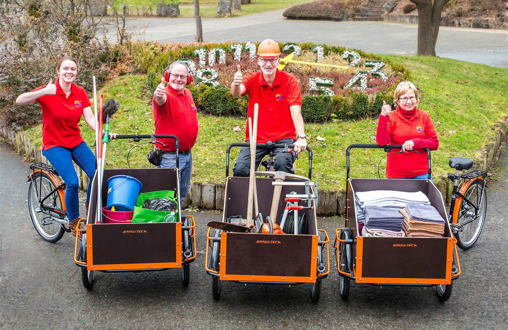 Transportr&auml;der am Campingplatz