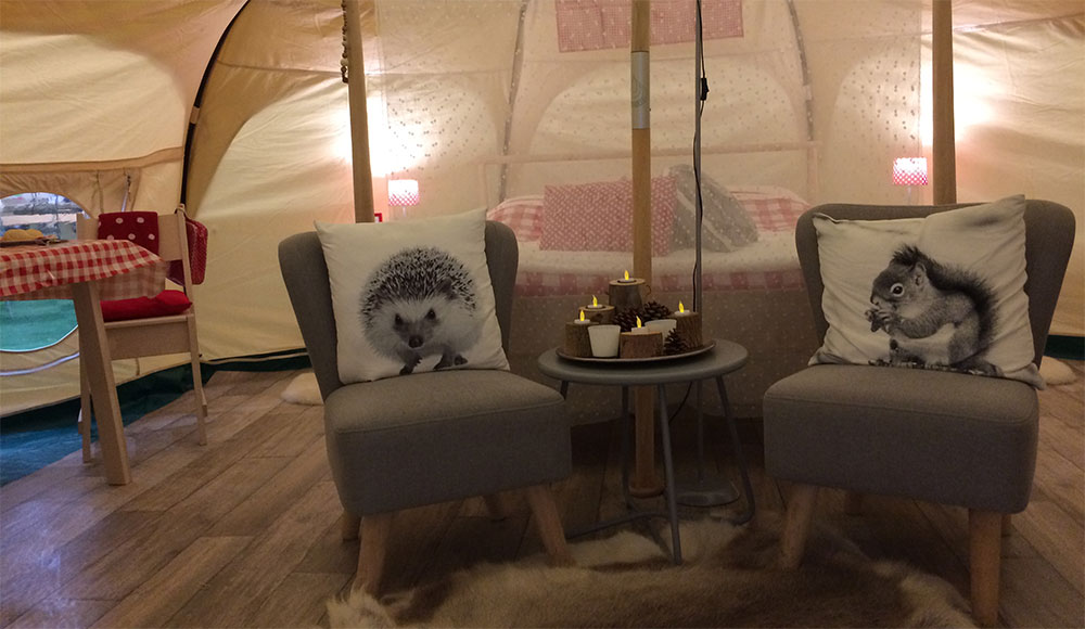 Rundzelt im RCN Campingpark De Jagerstee Rundzelt im RCN Campingpark De Jagerstee