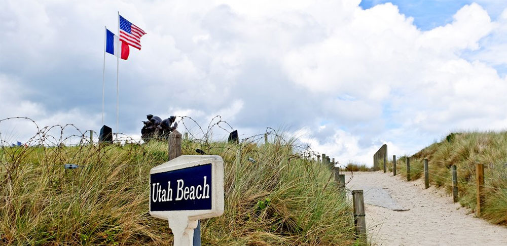 Utah Beach in Normandie
