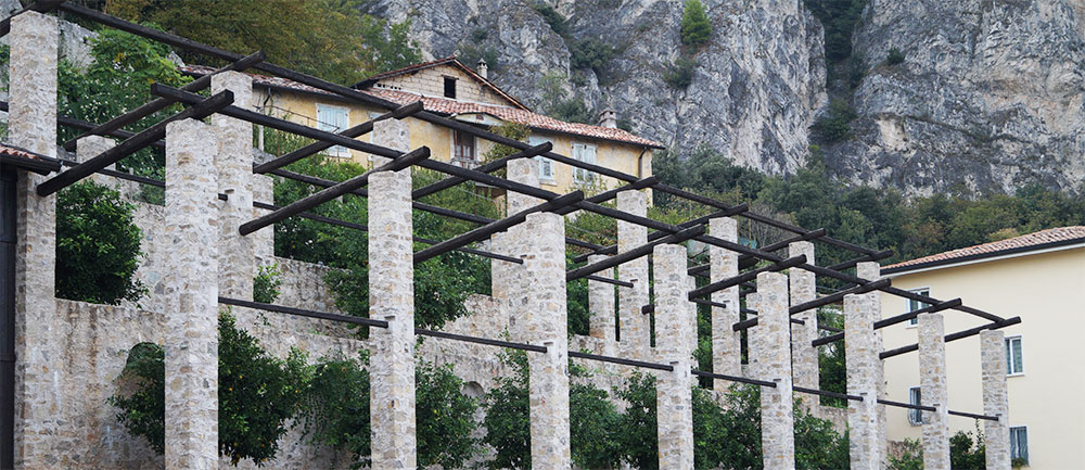 Reste der Zitronenplantagen in Limone sul Garda Reste der Zitronenplantagen in Limone sul Garda