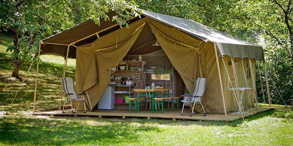 Domaine du Moulin des Sandaux, Glamping-Camping in der Dordogne