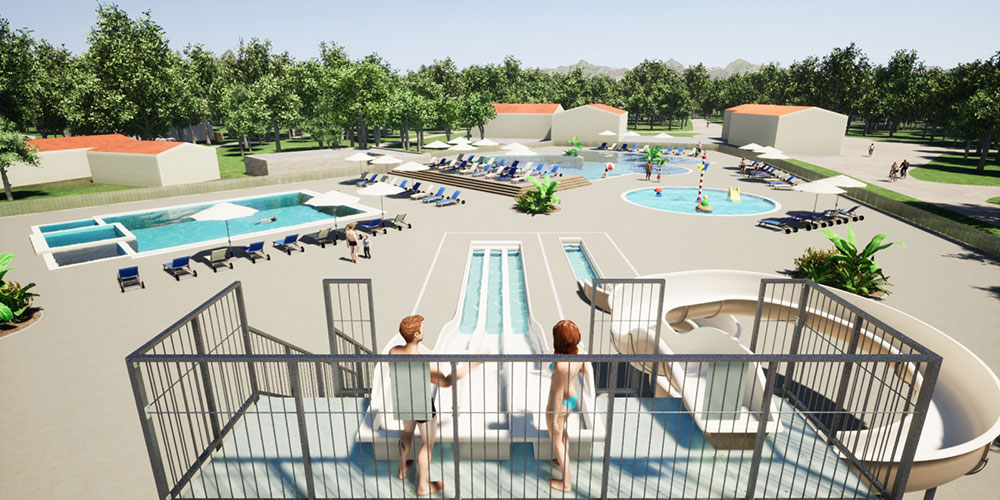 Grand Plaisir im Pool auf La Grand Terre Grand Plaisir im Pool auf La Grand Terre