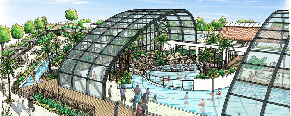 Eindruck vom neuen Schwimmbad in Le Jard Eindruck vom neuen Schwimmbad in Le Jard