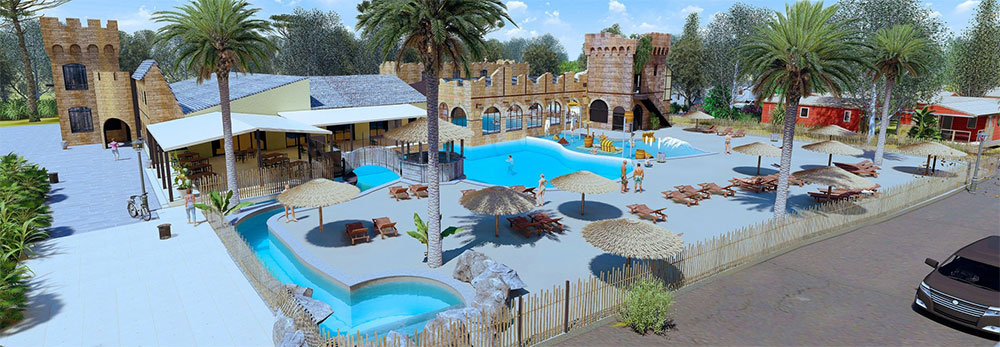 Neuer Poolkomplex auf Californie Plage im Languedoc Neuer Poolkomplex auf Californie Plage im Languedoc