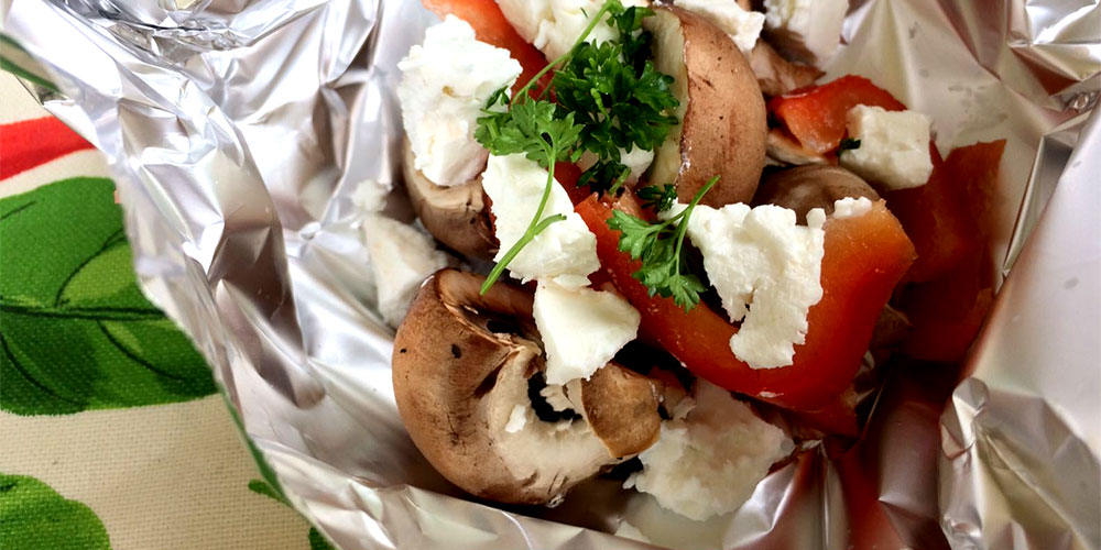 Ziegenkäse mit Paprika Ziegenkäse mit Paprika