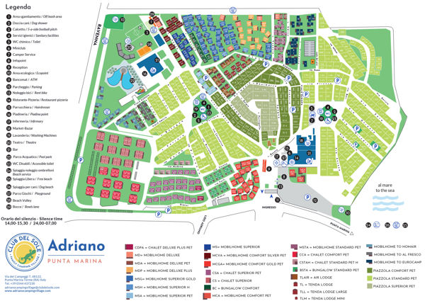 Lageplan von Adriano Family Village