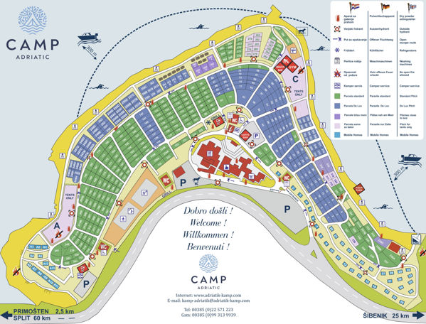 Lageplan von Adriatic