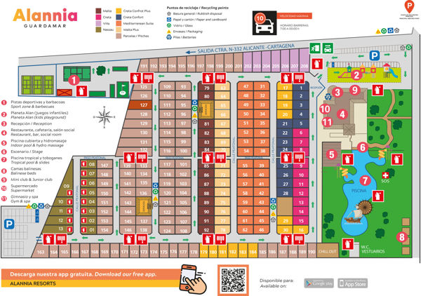 Lageplan von Alannia Guardamar