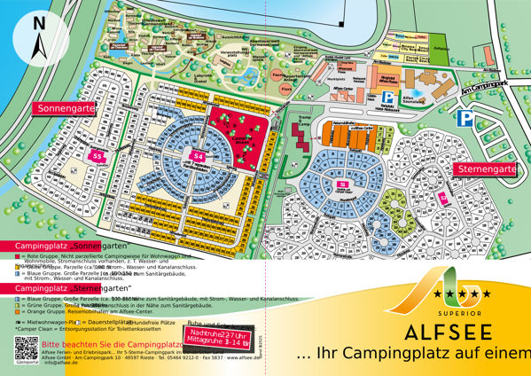 Lageplan von Alfsee Ferienpark