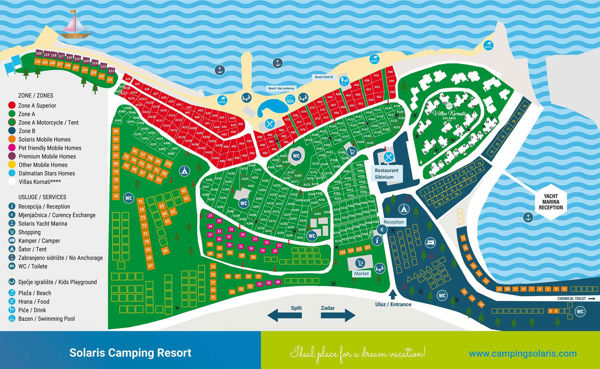 Lageplan von Amadria Park Sibenik