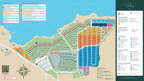 Lageplan von Aminess Style Camping Atea