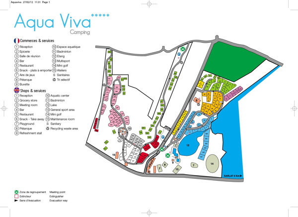 Lageplan von Aqua Viva
