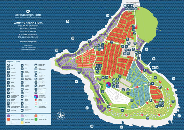 Lageplan von Arena Stoja