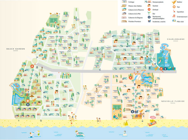Lageplan von Beach Garden