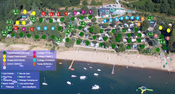 Lageplan von Beau Rivage (Aveyron)