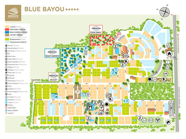 Lageplan von Blue Bayou