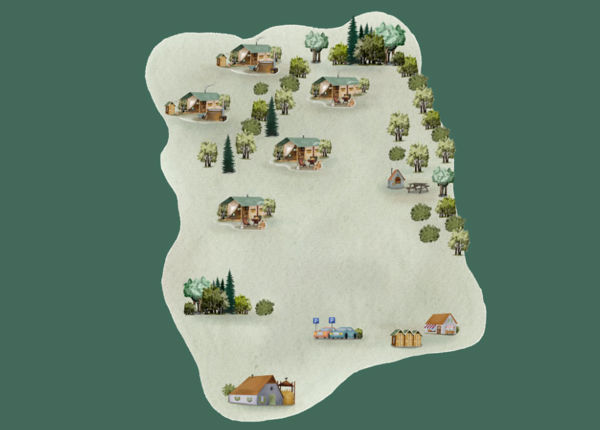 Lageplan von BoerenBed Billingsmoor Farm