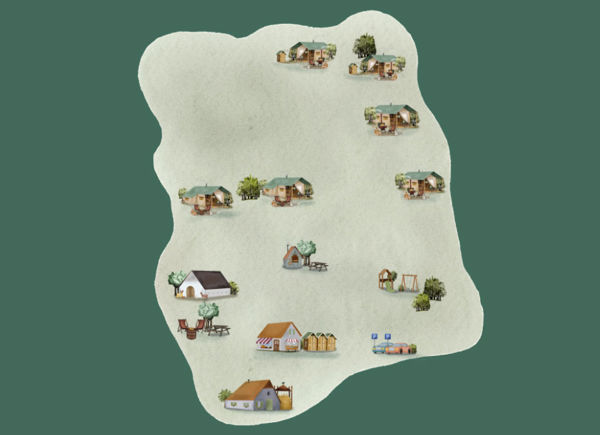 Lageplan von BoerenBed De Brabantse Hei