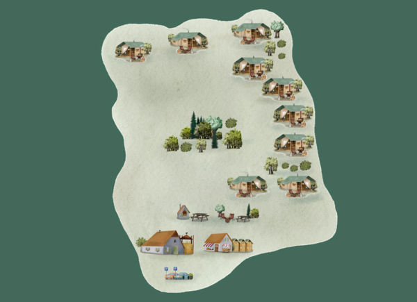 Lageplan von BoerenBed East Shilvinghampton Farm