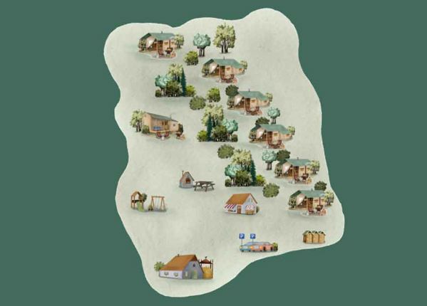 Lageplan von BoerenBed Ferme de Rochefort en Ardenne