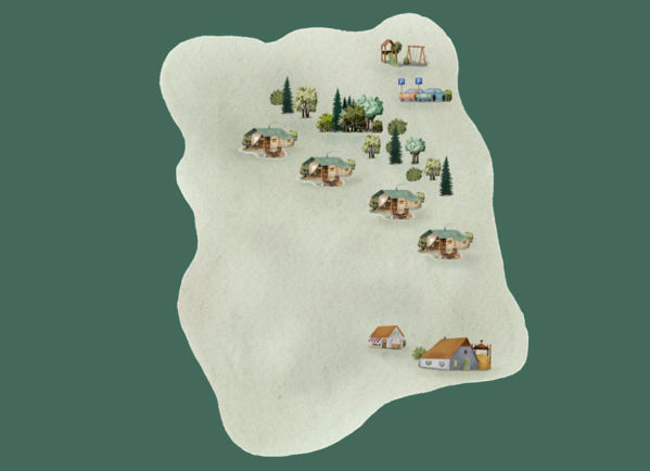 Lageplan von BoerenBed Fountain Violet Farm